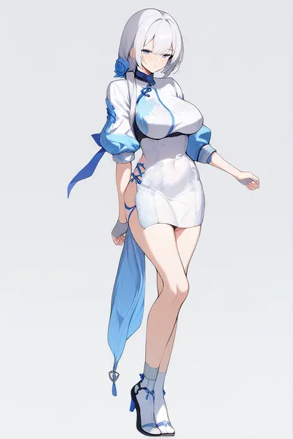 1girl, belfast (iridescent rosa) (azur lane), azur lane
