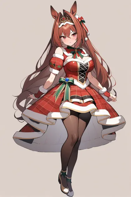 1girl, daiwa scarlet (scarlet nuit etoile) (umamusume), umamusume