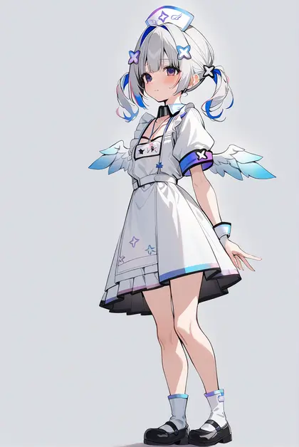 1girl, amane kanata (nurse), hololive