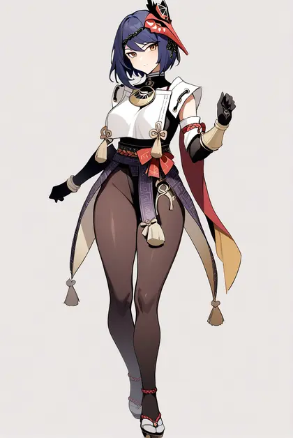 1girl, kujou sara, genshin impact