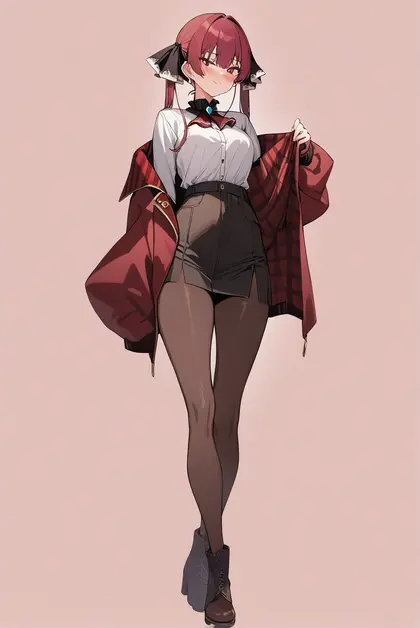 1girl, houshou marine, hololive