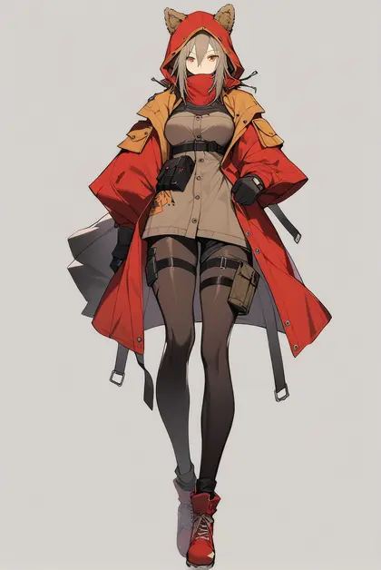 1girl, projekt red (arknights), arknights