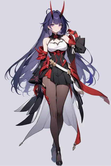 1girl, raiden mei (herrscher of thunder), honkai (series)