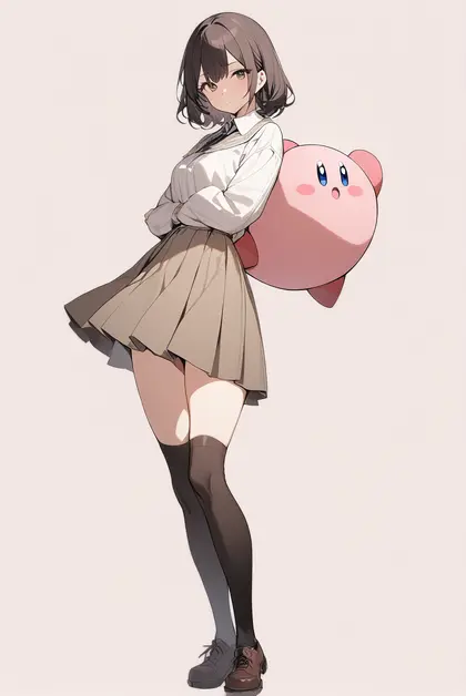 1girl, kirby, kirby (series)