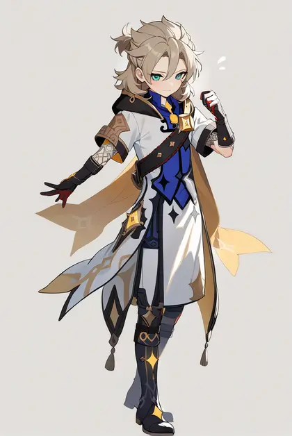 1boy, albedo (genshin impact), genshin impact