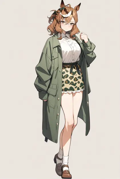 1girl, jungle pocket (umamusume), umamusume