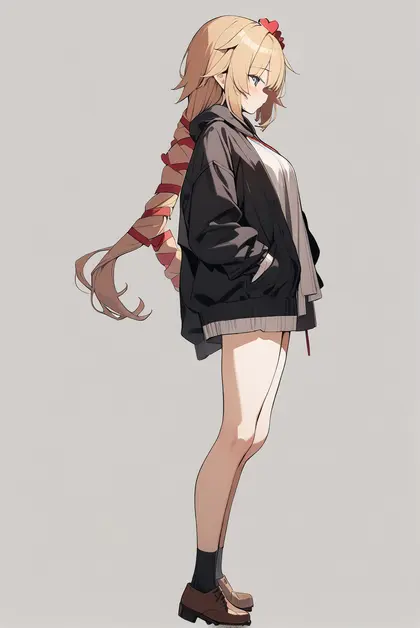 1girl, akai haato, hololive