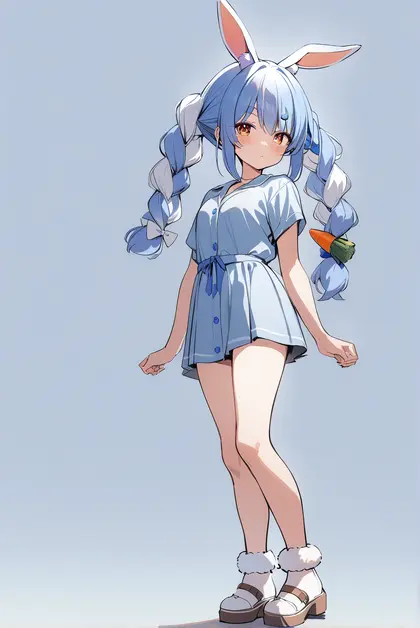 1girl, don-chan (usada pekora), hololive