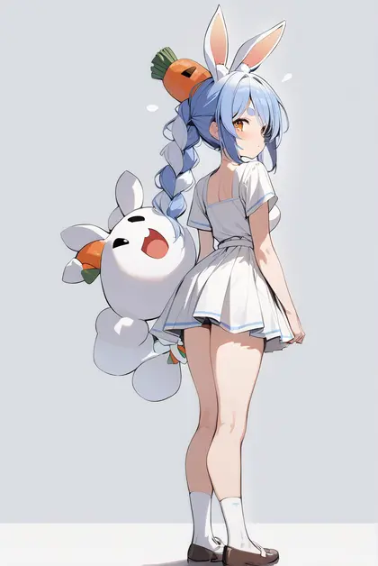 1girl, pekomon (usada pekora), hololive