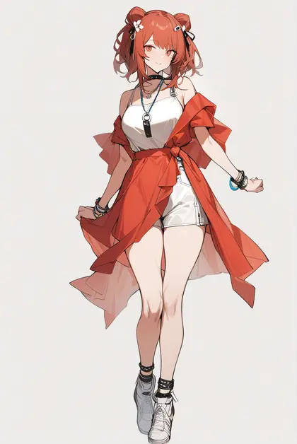 1girl, angelina (summer flower) (arknights), arknights