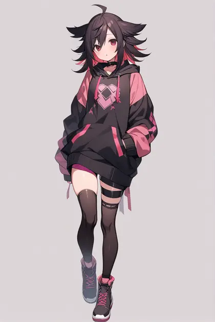1girl, yamiyono moruru, nijisanji