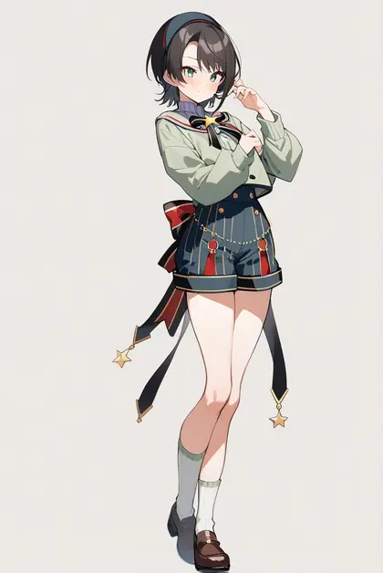 1girl, oozora subaru (2nd costume), hololive