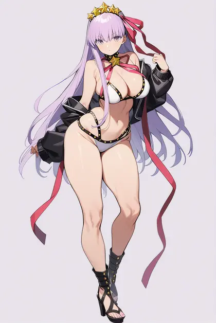 1girl, bb (swimsuit mooncancer) (fate), fate/grand order