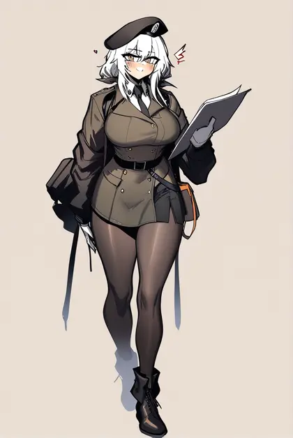 1boy, commander (girls' frontline) (madcore), girls' frontline