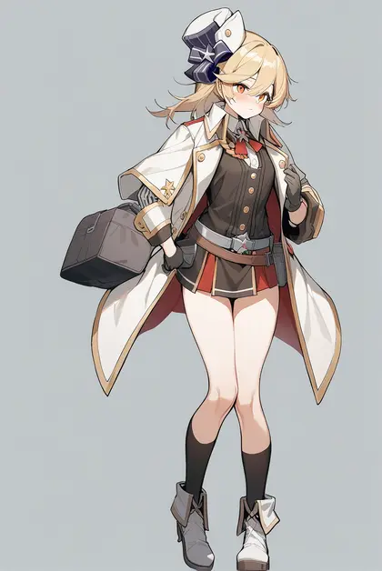 1girl, nagant revolver (mod3) (girls' frontline), girls' frontline
