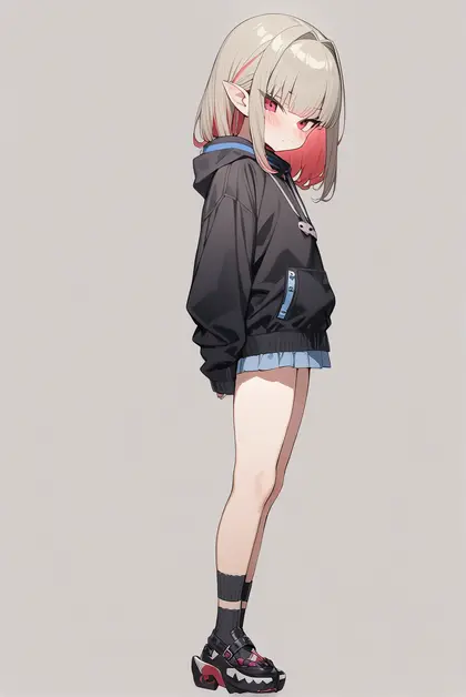 1girl, makaino ririmu, nijisanji