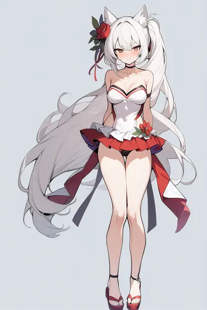 1girl, hammann (rebellious summer) (azur lane), azur lane
