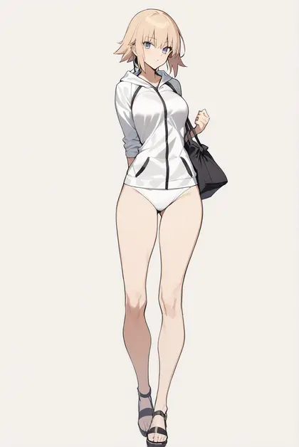 1girl, jeanne d'arc (swimsuit archer) (second ascension) (fate), fate/grand order