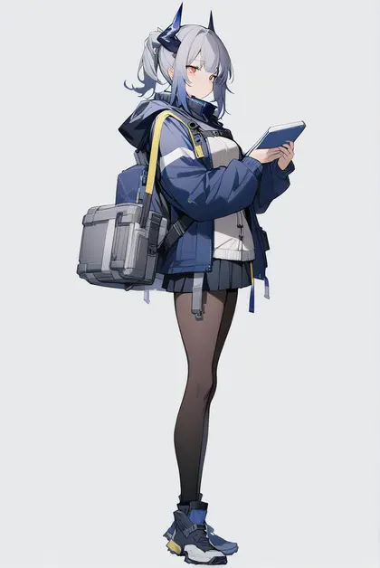 1girl, liskarm (arknights), arknights