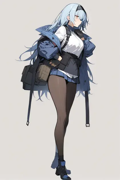 1girl, thunder (girls' frontline), girls' frontline