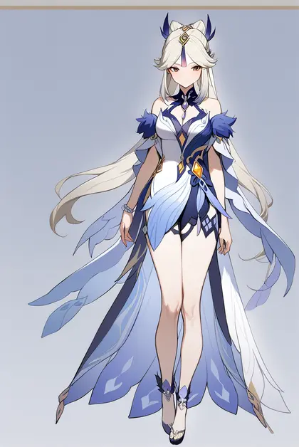 1girl, ningguang (orchid's evening gown) (genshin impact), genshin impact