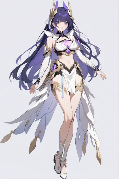 1girl, raiden mei (herrscher of origin), honkai (series)