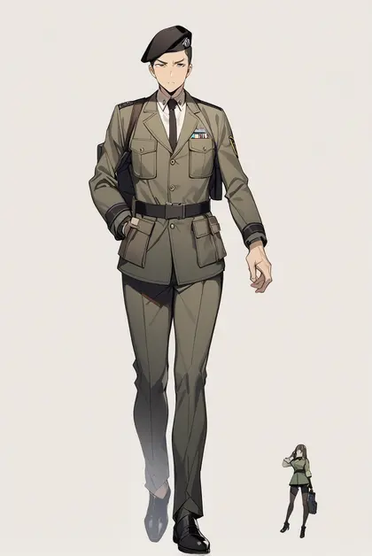 1boy, commander (girls' frontline), girls' frontline