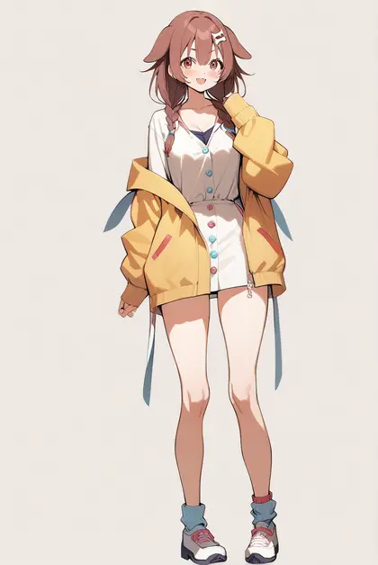 1girl, inugami korone, hololive