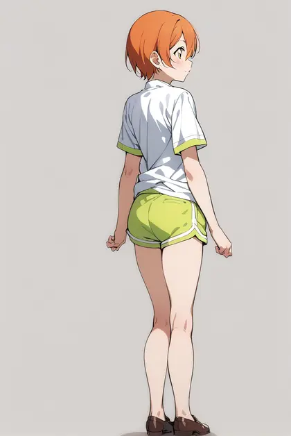 1girl, hoshizora rin, love live!