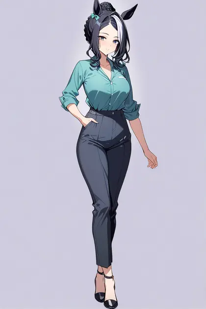 1girl, mejiro ramonu (umamusume), umamusume