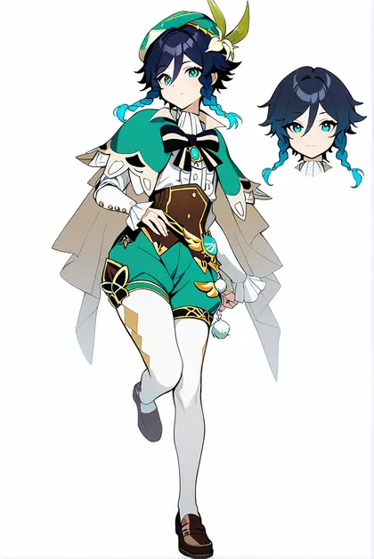 1boy, venti (genshin impact), genshin impact