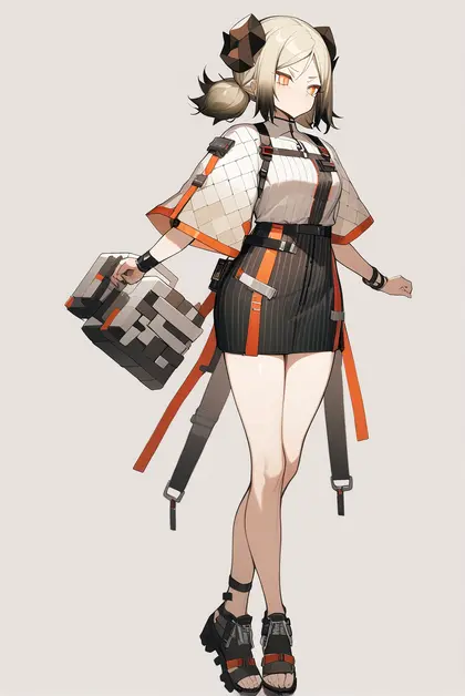 1girl, ifrit (arknights), arknights