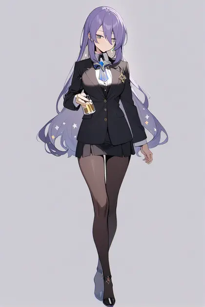 1girl, moona hoshinova, hololive