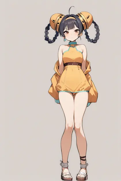 1girl, ning hai (summer hunger) (azur lane), azur lane