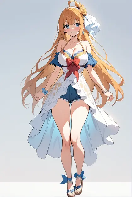 1girl, pecorine (summer) (princess connect!), princess connect!