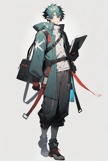 1boy, faust (arknights), arknights