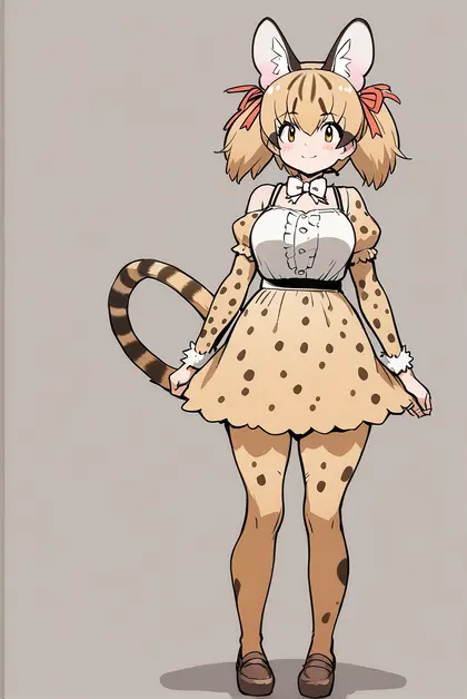 1girl, large-spotted genet (kemono friends), kemono friends