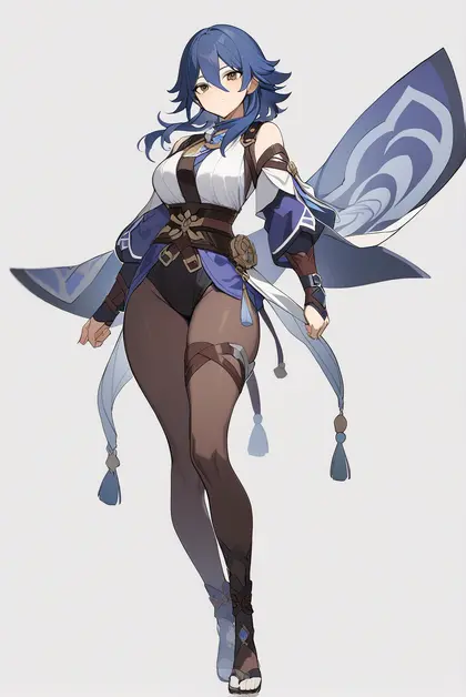 1girl, makoto (genshin impact), genshin impact