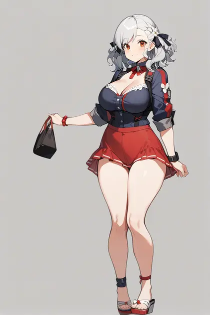 1girl, spas-12 (midsummer fruit) (girls' frontline), girls' frontline