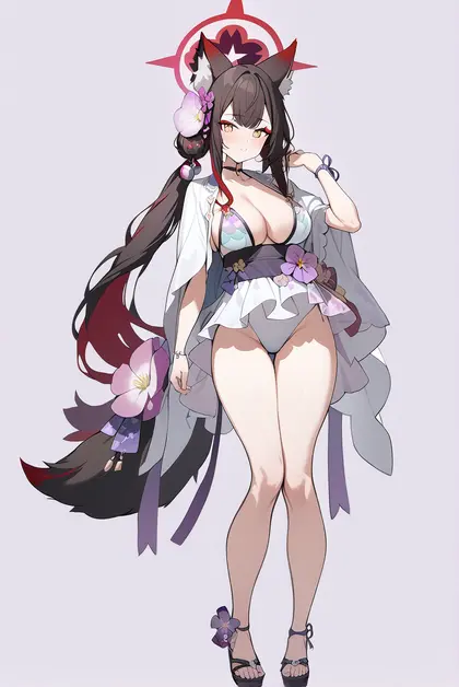 1girl, wakamo (swimsuit) (blue archive), blue archive