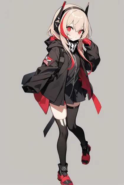 1girl, m4 sopmod ii jr, girls' frontline