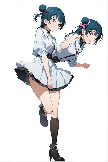 1girl, tsushima yoshiko, love live!
