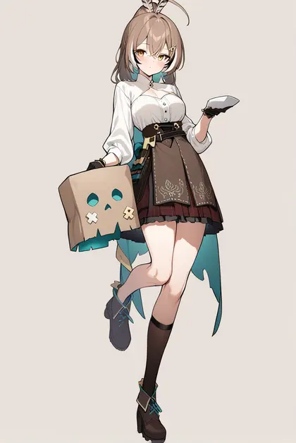 1girl, friend (nanashi mumei), hololive