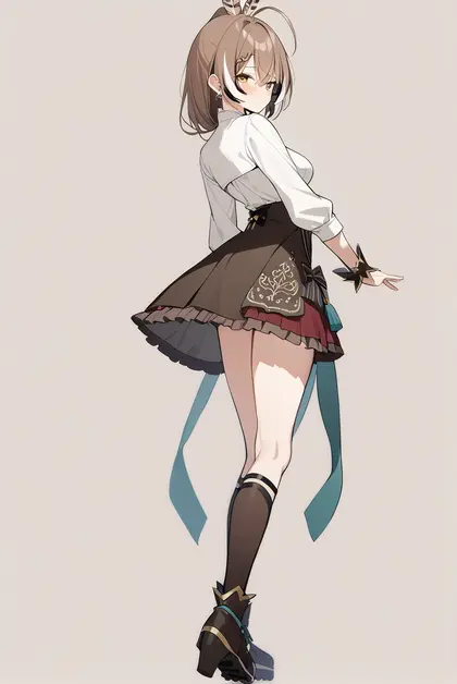 1girl, nanashi mumei (1st costume), hololive