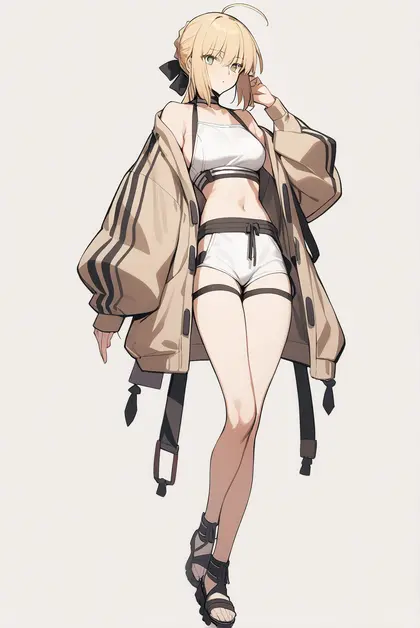 1girl, artoria caster (swimsuit) (first ascension) (fate), fate/grand order