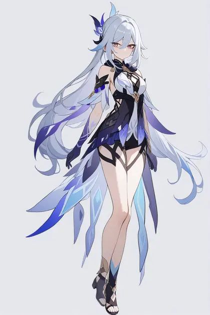 1girl, skirk (genshin impact), genshin impact