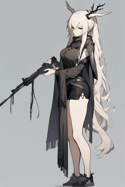 1girl, shining (arknights), arknights