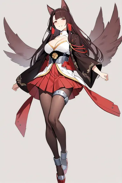 1girl, akagi (azur lane), azur lane