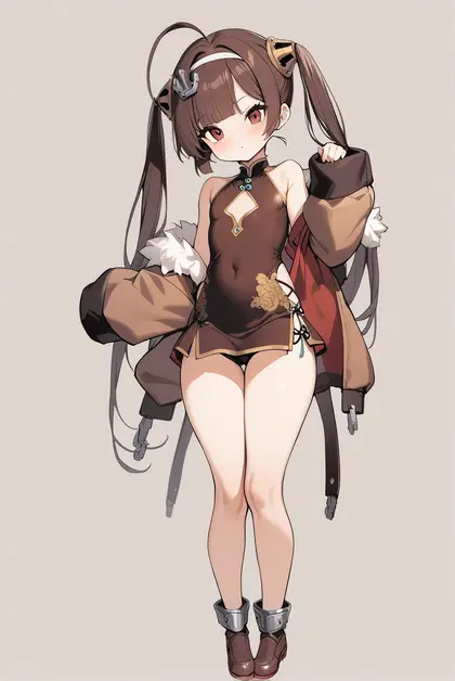 1girl, ping hai (azur lane), azur lane