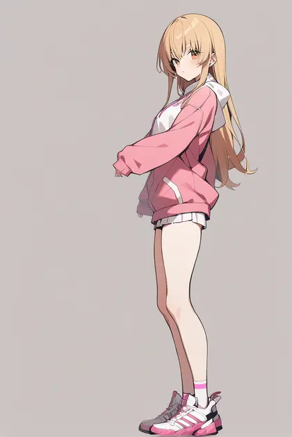 1girl, ienaga mugi, nijisanji